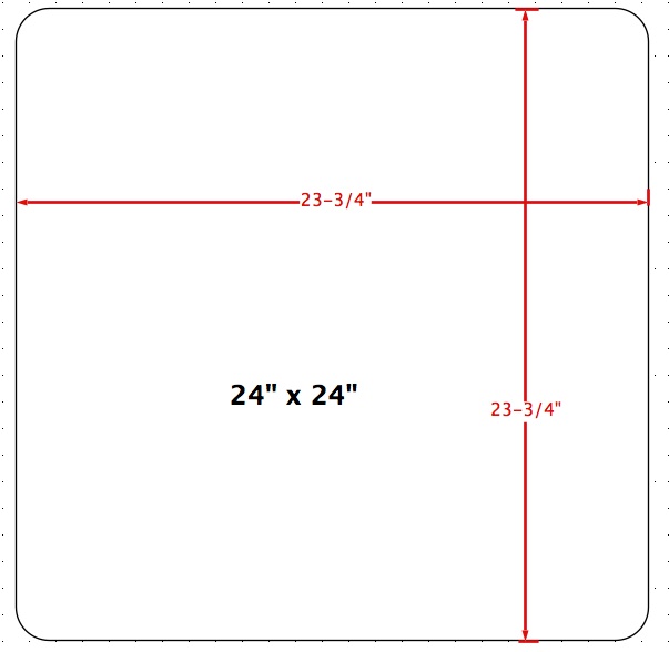 24" x 24" Dryerase Board